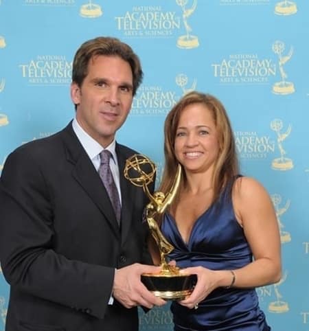 Bell with Kuselias at emmy awards